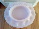 Fenton Pink Milk Glass Hen On Nest Egg Plate Rare