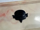 Vintage Bakelite Crisloid Top Grade Butterscotch Dominoes White Case