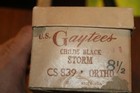 Antique Early 1900 s Empty Shoe Box U s  Gaytees Child s Black Storm 8-1 2
