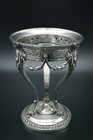 Christofle Gallia Louis Xvi Silverplated Stand Fruit Cup Bowl Plate Dish France