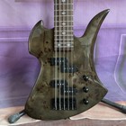Bc Rich Mockingbird Plus Electric Bass Guitar Burl Maple Top Rosewood Fretboard
