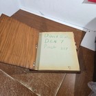 Boy Scouts Of America Personal Scrap Book Transportation Theme Wood Cover 1960s