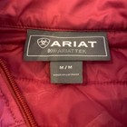 Ariat Womens Puffer Vest Size Medium Pink White Heathered Full Zip