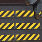 3m Safety-walk Hazard Slip-resistant Tread  6 In  X 24 In  Yellow And Black Stri