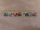 Vintage Lenticular   Flicker Ruler From Japan Dinosaur Battle Action Scenes 25cm