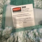 2 Pack Rubbermaid Q408 Microfiber Dust Mopping Pad 18  Fringe Green Mop Head