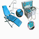 Portable Dental Mobile Folding Chair Unit Rechargeable Led Light Flushing Water