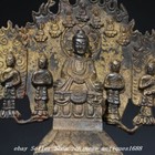 8 6   Old Tibet Buddhism Bronze Gilt Sakyamuni Shakyamuni Amitabha Buddha Statue