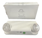 Led Emergency Light W  Adjustable Double Heads Lamp Battery Backup Ul Listed