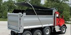  7  X 15  Black Asphalt Vinyl Dump Truck Tarp With Double Pocket   Grommets - 