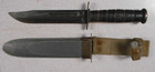 Wwii U s n  Navy Mark 2 Combat Knife With Sheath Camillus Ny