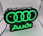 Audi Decor Desk Led Lightbox Usb Powered Night Light Sign Shop 