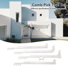 4pcs Comb Pick Stainless Steel Tools  Comb Lock Picks Metal Teeth Tools Portable