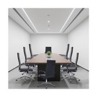 Modern High Back Office Desk Chair  Pu Leather Ribbed Ergonomic Executive Con   