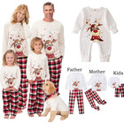 Family Matching Christmas Pajamas Set  Deer Print Xmas Sleepwear  Baby  Pet  