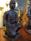 Vintage  Chinese Terracotta Warrior 14    Tall Nice Complete  With  Spear
