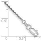 14k White Gold 1 45mm Solid Diamond-cut Cable Chain Anklet 10 