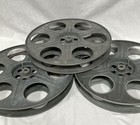 3 Vintage Goldberg Bros  35mm 14 5    Metal Film Reels Pat  Dt  1936  1937