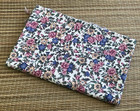 Vintage French Floral Flowers Fabric  Red Pink Blue Green Yellow   Cream Cotton