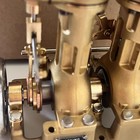 Powerful L2 Retro Steam Engine Model Dual Cylinders Die-cast Brass Collections