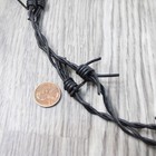 1 Leather Barbed Wire Necklace Antique Black Colored    5163