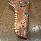 Vintage Embellished Leather Hubley Toy Holster 
