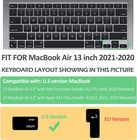 Ultra Thin Silicone Keyboard Cover Skin For Macbook Air 13 Inch 2021 2020 With T