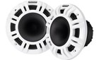 Kicker 48kmxl654  kmxl 6 5  Hlcd Marine Coax Horn Speakers  White   Black Grills