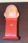 Vintage Still Coin Bank Humpty Dumpty Cast Iron 2 Piece 5 25  Tall Smiling Egg