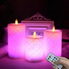 Flameless Led Candles Lights Pillar Candles12 Color-changing Wedding Party Decor