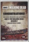 2017 Topps The Walking Dead Season 7 Walkers Relic Walker  r-w2 10k8