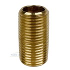 4 Pack Brass Close Pipe Nipple Fitting 1 8  Mnpt X 1 8  Npt Male Adapter