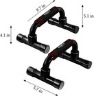 Push Up Bars Strength Training - Workout Stands With Ergonomic Push-up Black 