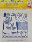 Aunt Marthas Iron Transfer -new Cross Stitch Rose 3619