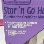 Vintage Eagle Craftstor Stor  N Go Sewing Crafting Carrier Plastic Handle Pink