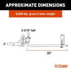 Curt Trutrack 2p Round Bar Weight Distribution Hitch With 2x Sway Control  5-8k