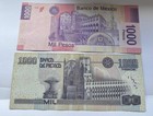 2002  2013  Mexico  Banco  1000 Pesos  Exc Bank Note Lot 2 Pc Used