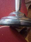 Vintage 1968 Pair Silver Weighted Candle Stick Holders  7  Birmingham Hallmark