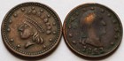 Our Army   1863 George Washington Our Union Civil War Tokens  Two Cwt