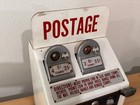 Vintage Dillon  Us Post Office Postage Stamp Vending Machine   Dispenser W Keys