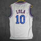 Space Jam Tune Squad Lola Bunny 10 Basketball Jersey White Mesh Mens Medium