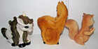 Vintage Rubber Squeaky Toy Lot   pony  Squirrel     gh2 