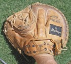 Vintage 1960 s Macgregor Randy Hundley Catcher s Mitt  Rare Lefty  Great Leather