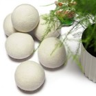 6 Wool Dryer Balls Xl Organic Wool Natural Laundry Fabric Softener Antistatic