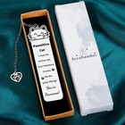 Cat Bookmark Metal Cute Positive Emotional Support Reading Accessories Women
