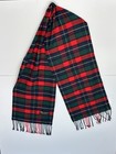 Women   s 100  Cashmere Woven Tartan Plaid Fringe Rectangle Scarf Scotland Winter