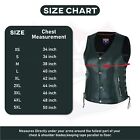 Women   s Motorcycle Side Lace Leather Vest Zipper Pockets 2 Gun Pocket Hl14851spt