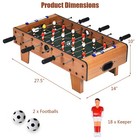 Topbuy 27  Foosball Table Mini Tabletop Soccer Game Christmas Gift