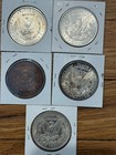 Lot Of 5 1878-1904 Morgan Dollars 90  Silver Mixed Dates circulated Condition