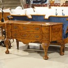 No Tariffs  Ash Wood Ball And Claw Wall Console Sideboard Server